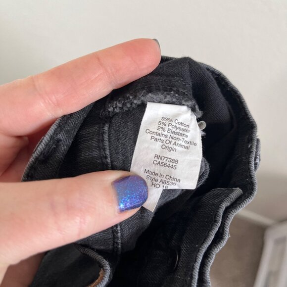 Madewell Womens Black Denim 9" High-Riser Skinny Skinny Jeans Size 26 - Picture 10 of 12